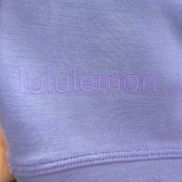 Lululemon Perfectly Oversized Cropped Crew *Softstreme - 8 Charged Indigo - Picture 5 of 5